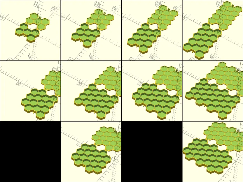Hộp ngăn lục giác có nắp (tùy chỉnh) - Image 2