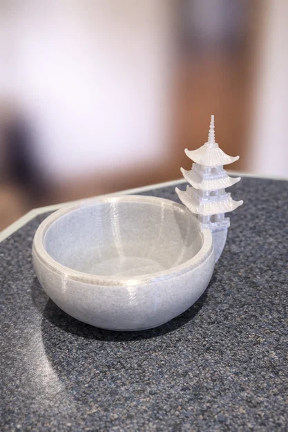 Chậu Bonsai Dạng Tô Kèm Tháp Pagoda (Khuyến nghị dùng Tree Support) - Image 1