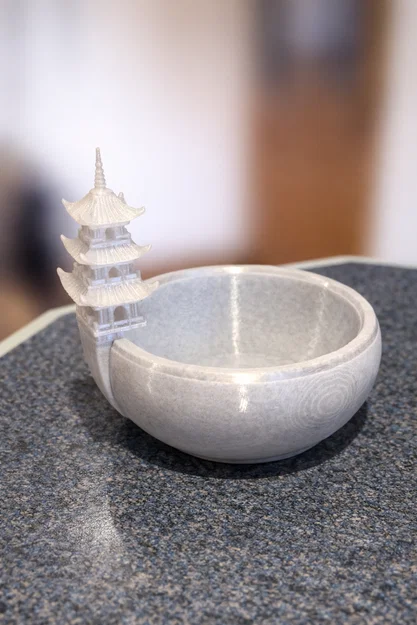 Chậu Bonsai Dạng Tô Kèm Tháp Pagoda (Khuyến nghị dùng Tree Support) - Image 2