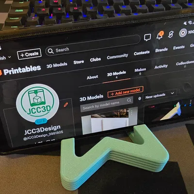 Kệ đỡ điện thoại (Smartphone stand) để bàn dễ in