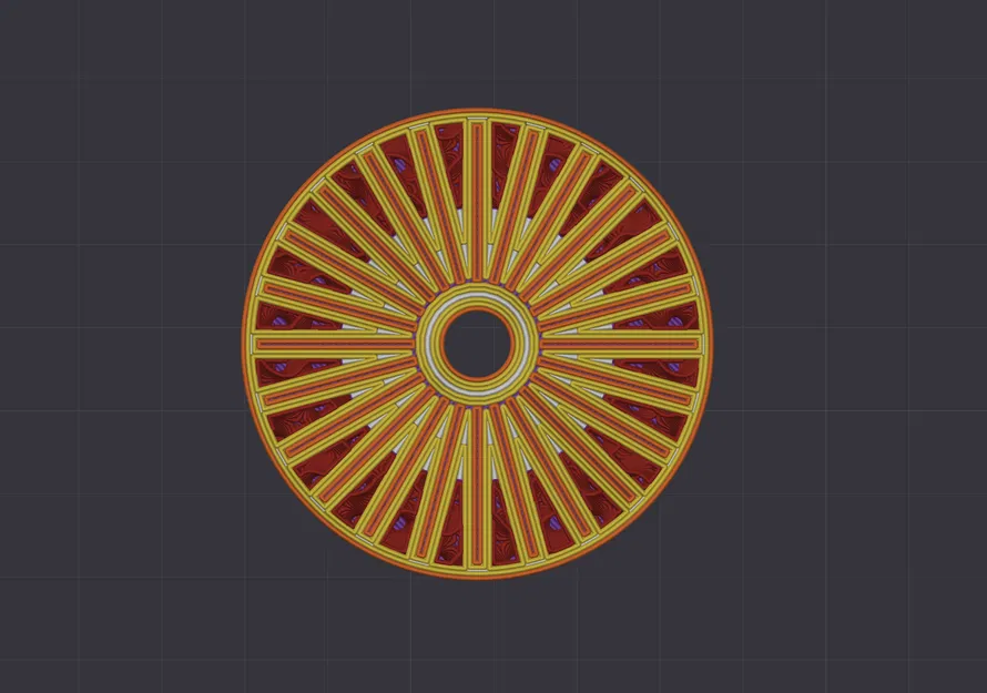 Bánh xe tiện dụng 57mm - Thiết kế 24 nan hoa bên trong - Image 2