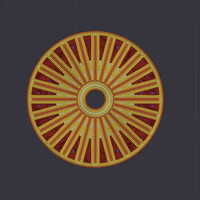 Bánh xe tiện dụng 57mm - Thiết kế 24 nan hoa bên trong