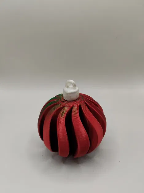 Quả châu Giáng Sinh (Christmas bauble) xoắn ốc - Image 4
