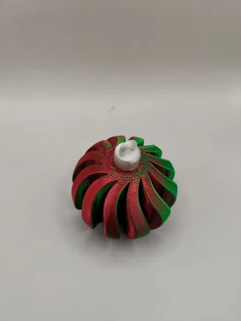 Quả châu Giáng Sinh (Christmas bauble) xoắn ốc - Image 5