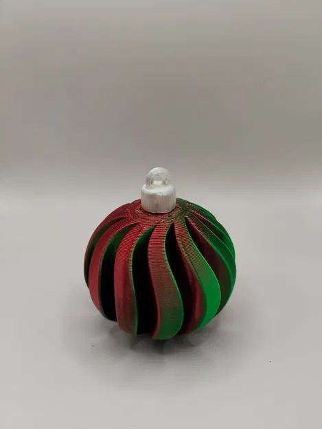 Quả châu Giáng Sinh (Christmas bauble) xoắn ốc - Image 6