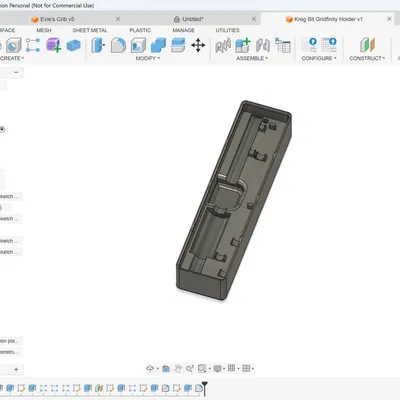 Khay Gridfinity giữ mũi khoan & bit cho Kreg Jig Pocket Hole