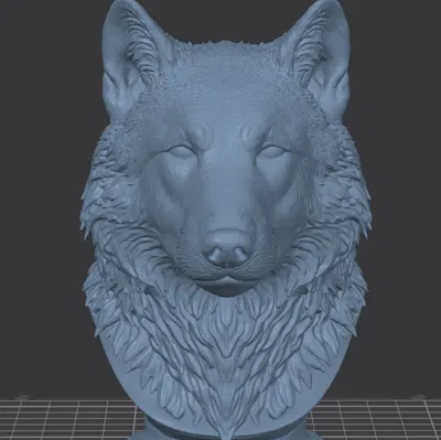 Wolf Bust (Tượng Bust Đầu Sói)