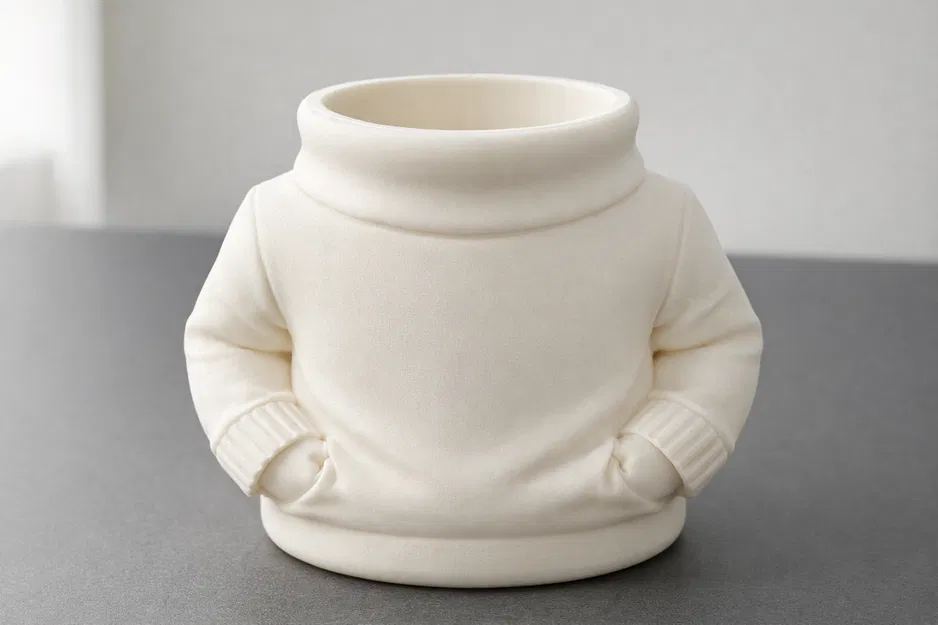 Sweater Man Pen Holder – Ống cắm bút tối giản dễ thương | Decor bàn làm việc - Image 3