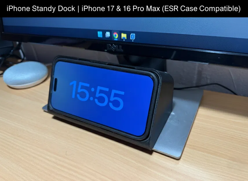 Dock Standby iPhone 17 & 16 Pro Max (hỗ trợ ốp ESR Case) - Image 1