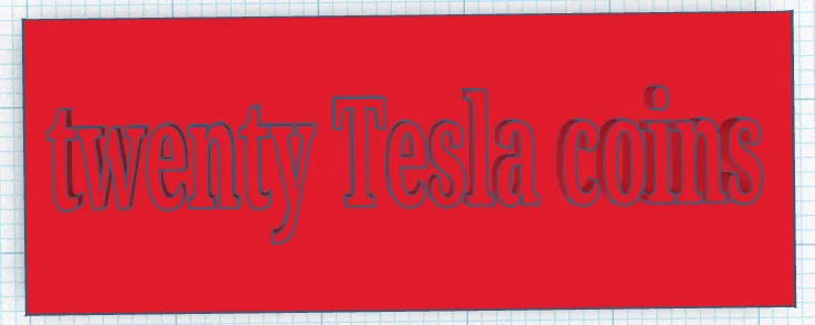 Bộ 20 đồng Tesla Coin (Twenty Tesla coins) - Image 1