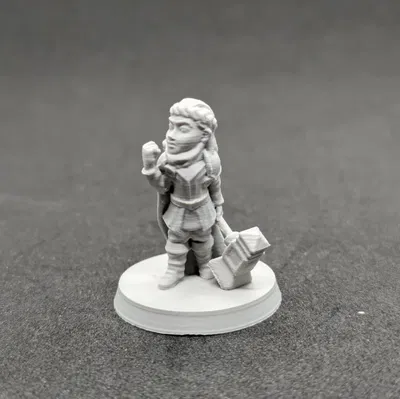 Nữ paladin halfling FDM in không cần support