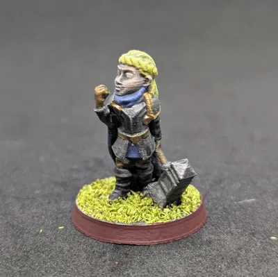 Nữ paladin halfling FDM in không cần support