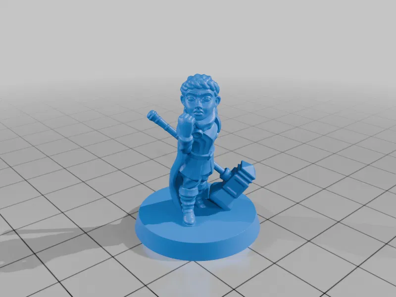 Nữ paladin halfling FDM in không cần support - Image 5