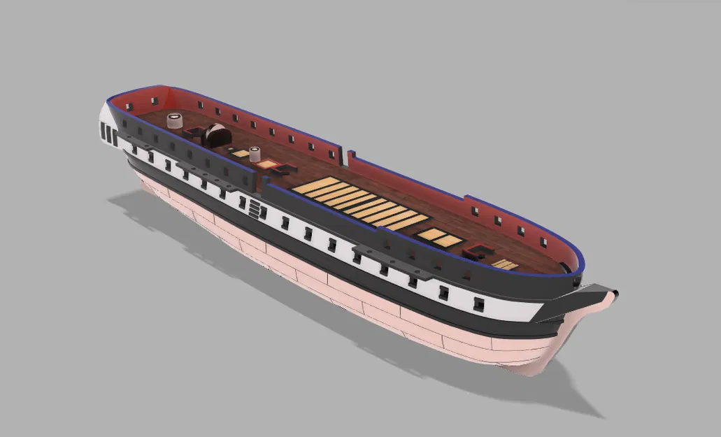 Sail Frigate (Tàu Frigate chạy buồm) 2 mảnh - Image 1
