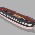Sail Frigate (Tàu Frigate chạy buồm) 2 mảnh - Thumbnail 1