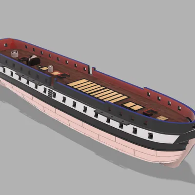 Sail Frigate (Tàu Frigate chạy buồm) 2 mảnh
