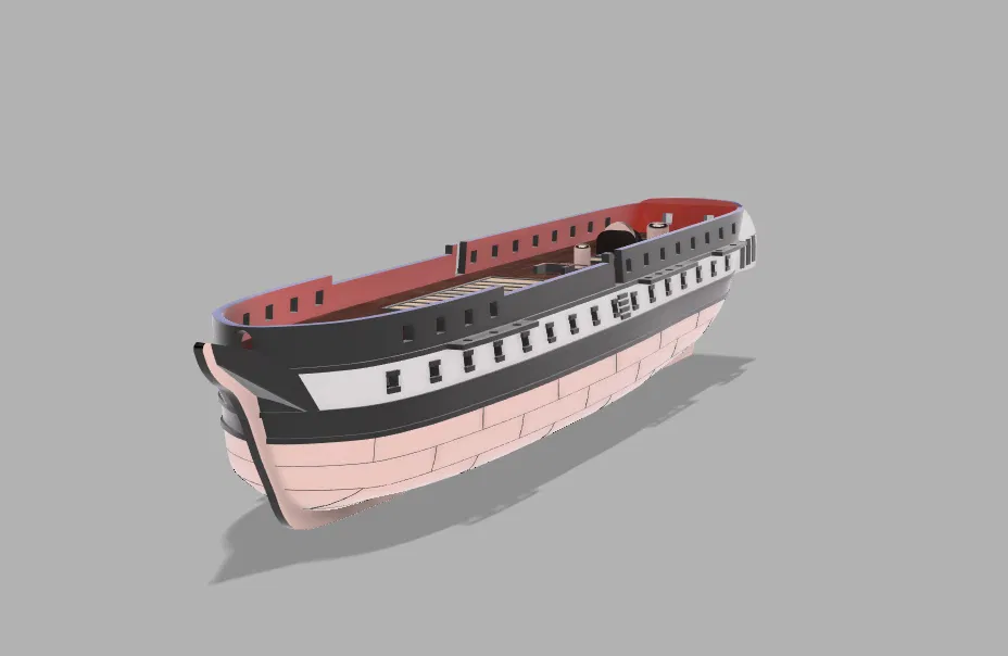 Sail Frigate (Tàu Frigate chạy buồm) 2 mảnh - Image 2