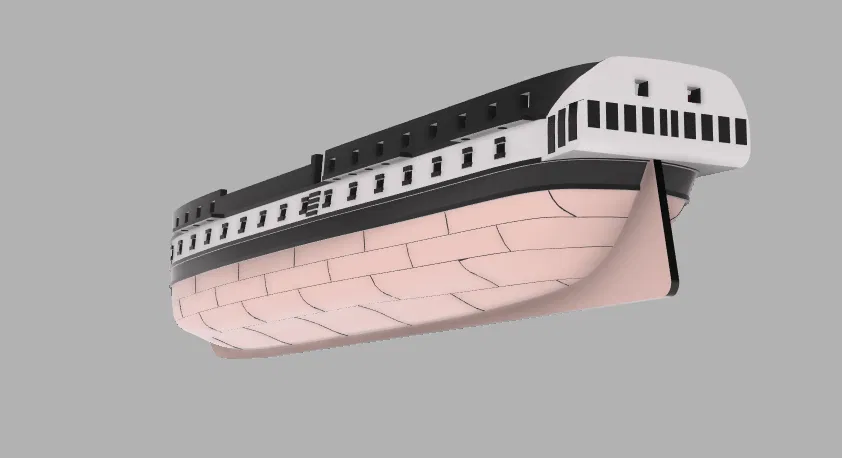 Sail Frigate (Tàu Frigate chạy buồm) 2 mảnh - Image 5