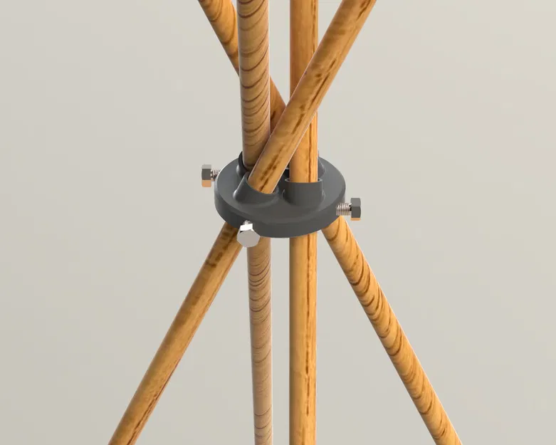 Ngàm (Bracket) canh thẳng cọc lều Teepee cho trẻ em - Image 1