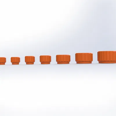 Đai ốc Knurled M3–M12 với lõi đai ốc lục giác (Hex Nut Insert)