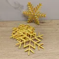 Lót ly bông tuyết (Snowflake coasters) - Thumbnail 4