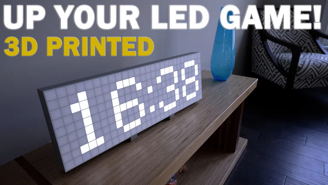 LED Matrix Display/Clock – Màn hình ma trận LED kiêm đồng hồ - Image 1