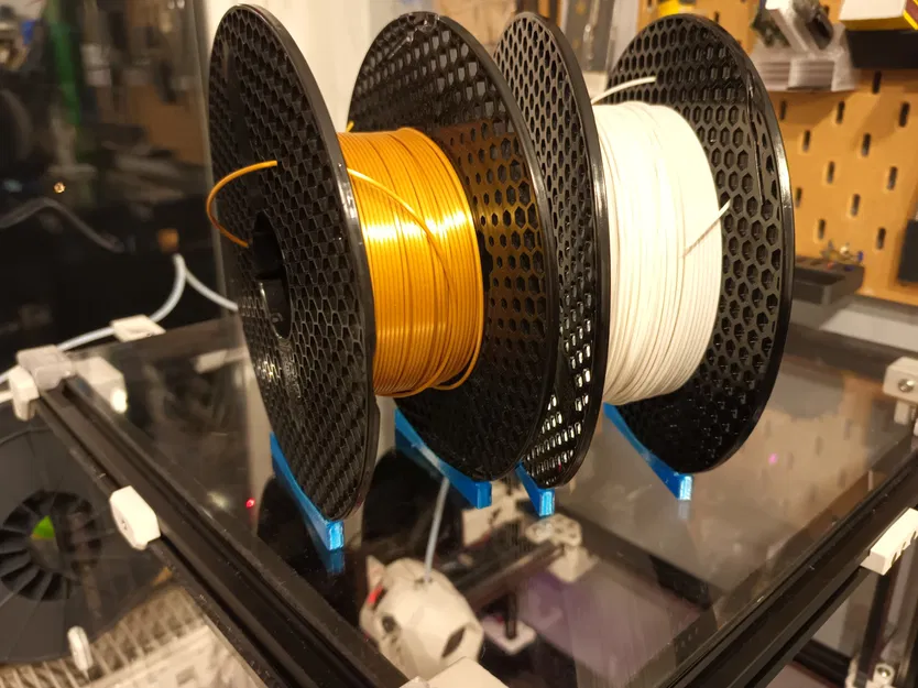 Giá đỡ cuộn filament rẻ, nhỏ gọn và lắp nhanh (Cheep Small And Fast filament spool stand) - Image 1