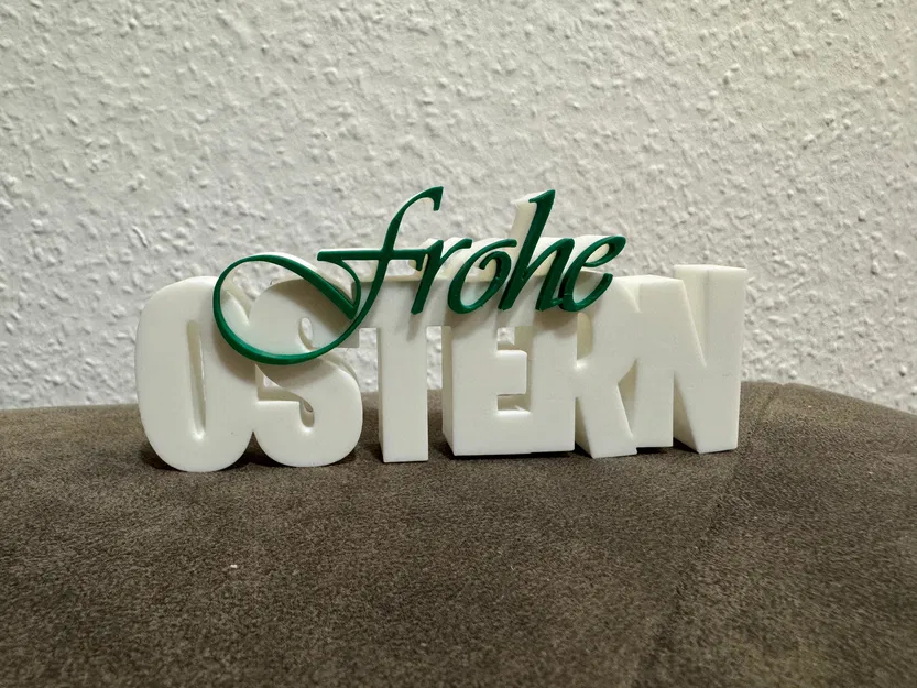 Bảng chữ “Frohe Ostern” (có thể tùy chỉnh kích thước) - Image 1