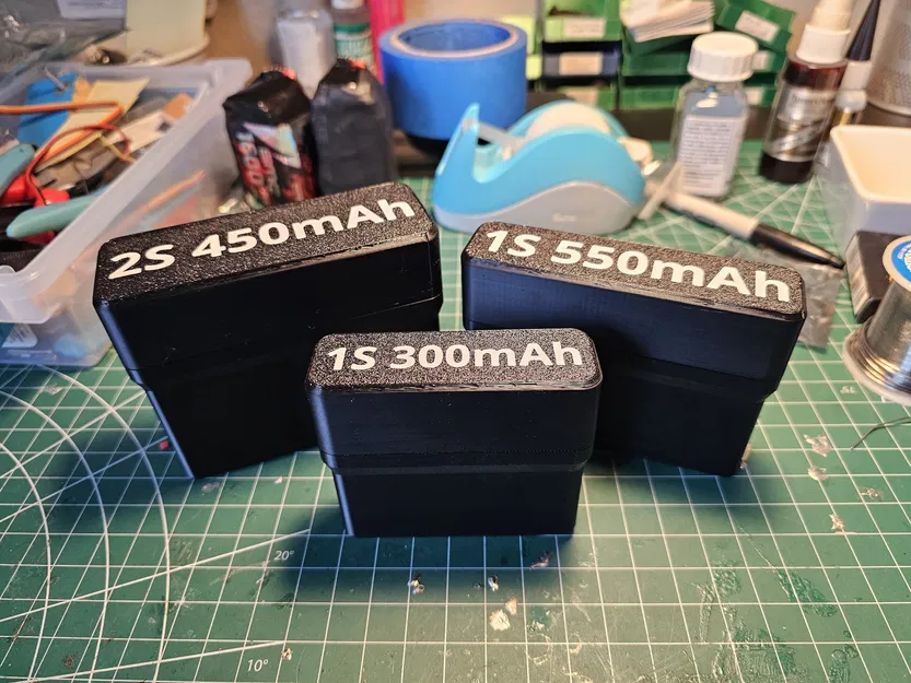 Hộp Pin Tiny Whoop: 1S 300–550mAh, 2S 450–550mAh - Image 1