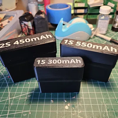 Hộp Pin Tiny Whoop: 1S 300–550mAh, 2S 450–550mAh