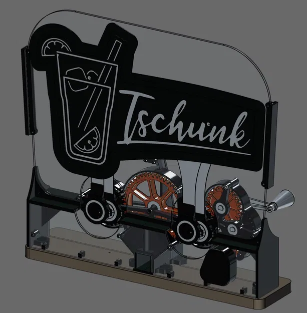 Tschunk Mechanical Chase Light (bảng hiệu quay tay cơ khí) - Image 3