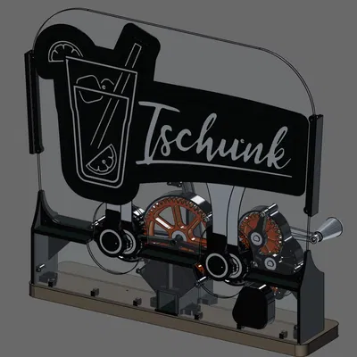 Tschunk Mechanical Chase Light (bảng hiệu quay tay cơ khí)