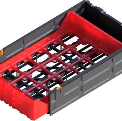 GEN2 Gridfinity Decor 2x1 Double Drawer gắn nam châm - Bản LARGE