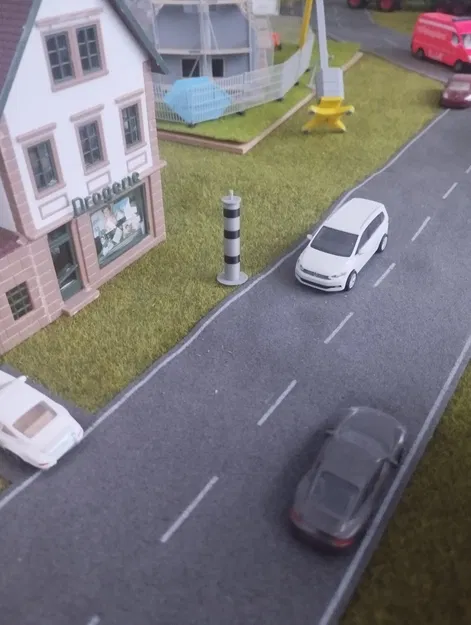 Blitzer H0/ HO/ 1:87 – Mô hình camera bắn tốc độ hiện đại - Image 1