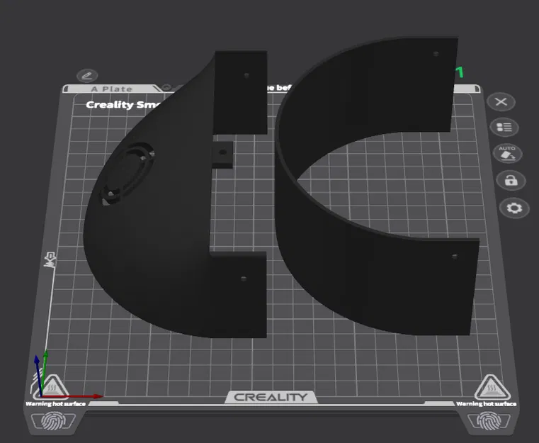 Nắp vỏ cắt ra để cần ít support hơn - Image 1