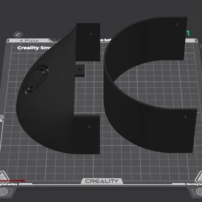 Nắp vỏ cắt ra để cần ít support hơn