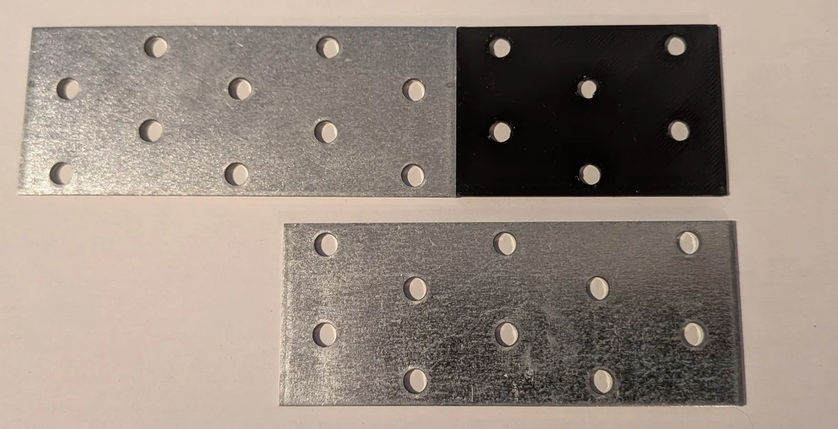 Flachverbinder 60x40mm (tham chiếu DIN EN 14545) – 6 lỗ khoan lệch - Image 1