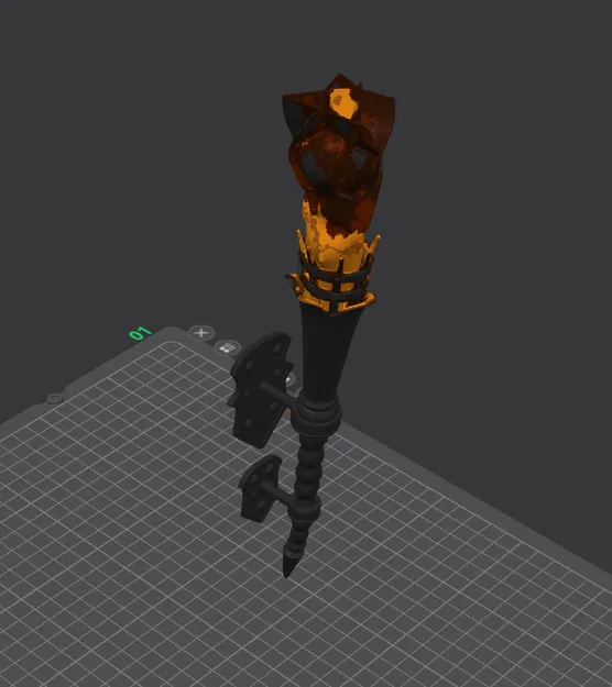 Pochodnia / Torch / Đuốc Trung Cổ (Medieval Torch) - Image 1