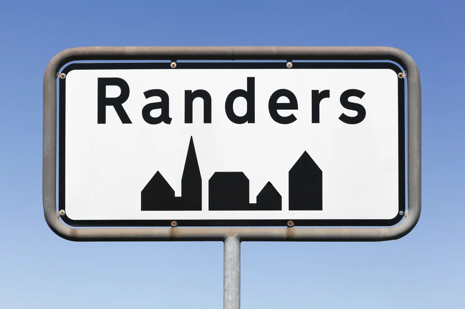 Bảng tên thành phố Randers (Randers city sign) - Image 1