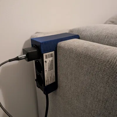 Giá Gắn Ổ Cắm Điện Lên Tay Vịn Ghế Sofa (Power Outlet Strip Couch Mount)