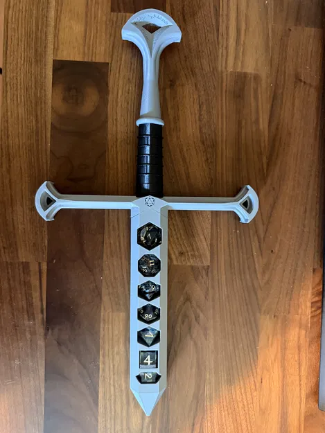 Lưỡi Dao Anduril/Narsil Đựng Dice RPG cho Dice Tùy Chỉnh - Image 1