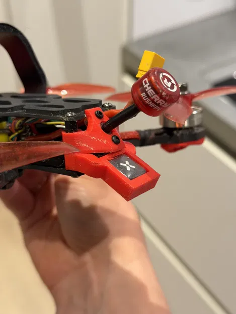 Ngàm giữ GPS cho ImpulseRC Micro Apex 120 (Foxeer M10Q 120) – phẳng & cong 30° - Image 1