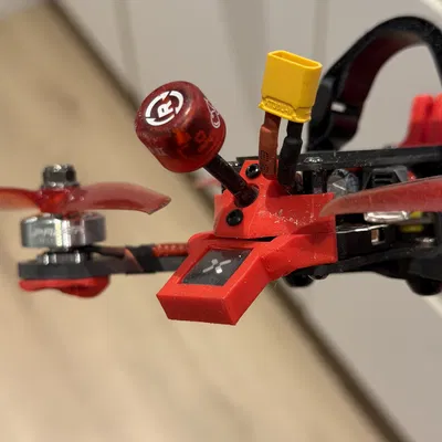 Ngàm giữ GPS cho ImpulseRC Micro Apex 120 (Foxeer M10Q 120) – phẳng & cong 30°