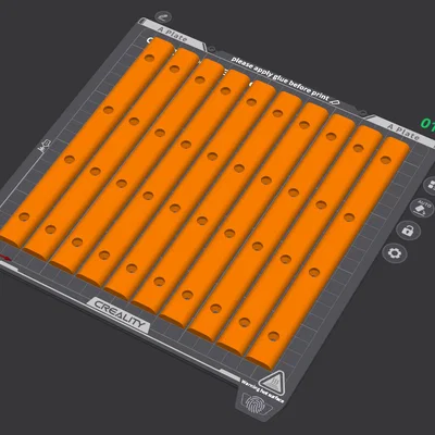 Nẹp che cạnh đơn giản gia cường cho bàn làm việc 18mm x 200mm