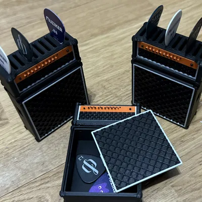 Khay Đựng Pick - Kiểu Amp kèm hộp đựng pick