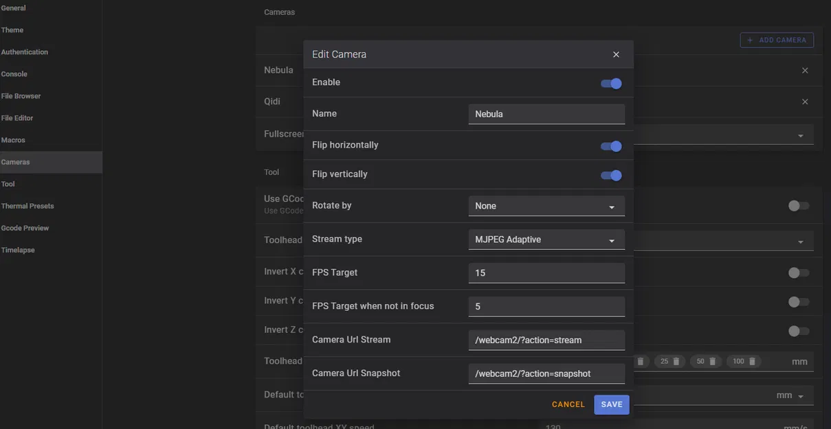 Ngàm gắn camera Nebula overhead cho Qidi Q2 - Image 4