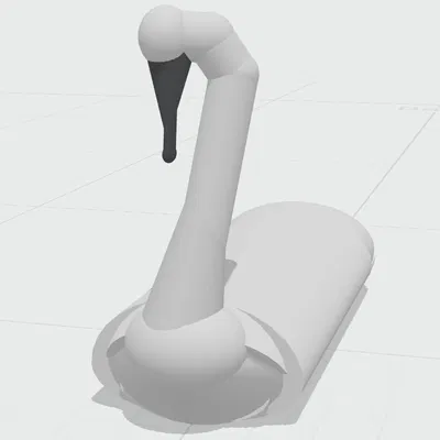 Elegant Swan – Thiên nga thanh lịch nằm nghỉ, xếp cánh