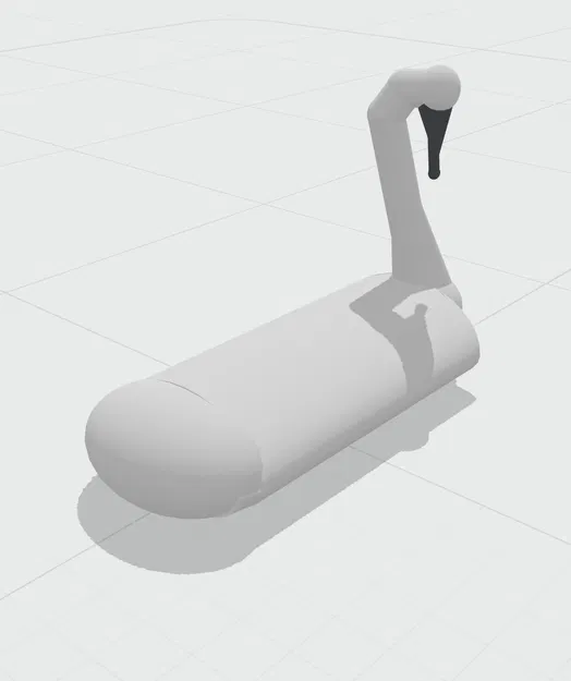 Elegant Swan – Thiên nga thanh lịch nằm nghỉ, xếp cánh - Image 2