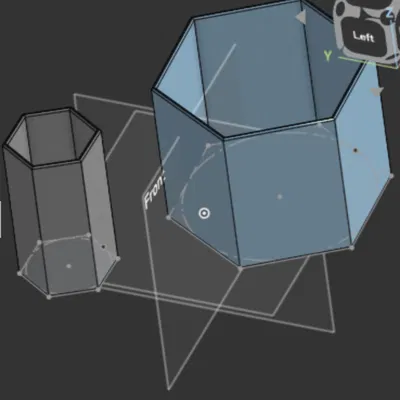 Chậu cây lục giác thanh lịch (2 kích cỡ)