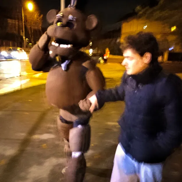 Bộ Cosplay Freddy Fazbear Full-Body Suit (FNaF) dạng mặc được - Image 2